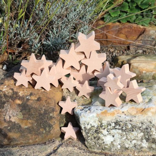 Natural Wooden Stars