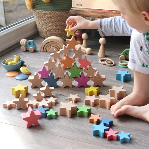 Natural Wooden Stars