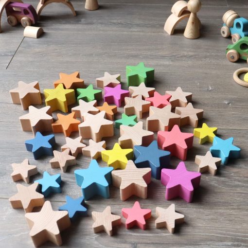 Natural Wooden Stars