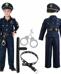 Police Officer Costume For Kids With Accessories