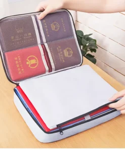 Portable Multi-Layer Certificate Storage Box for Documents and Passports4