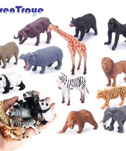 Realistic Safari Animal Figurines - Mini Farm & Woodland Models for Kids Party