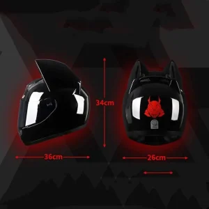 Removable Cat Ear Motorcycle Helmet 12