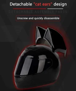 Removable Cat Ear Motorcycle Helmet 9