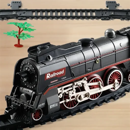 Train Set, Electric Spray Train Track, Steam Sound Train Model, Electric Train Set0