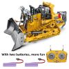 9 Channels Remote Control Bulldozer, 2.4Ghz Rc Construction Vehicle Truck Toys