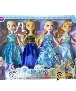 4 Pc Doll Set Adventure Elsa & Friends Gift For Girls