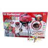 Red Barbeque Play Set Toy For Kids Pretend Play