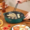 Electric Multicooker, 220V Non-Stick Frying Pan For Bbq2