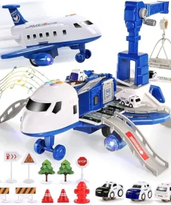 Extra Large Airplane Vehicle Play Sets Police, Construction Or Fireman Toys3