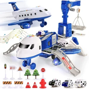 Extra Large Airplane Vehicle Play Sets Police, Construction Or Fireman Toys3