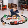 Foreign Trade Electric Christmas Train, Electric Sound And Light Can Hang Christmas Tree Christmas Rail Car, Christmas Gift Toys Peripheral Products Christmas Decor Gift For Christmas Thanksgiving4