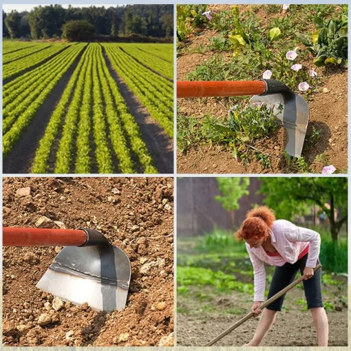 Heavy-Duty Steel Farm Gardening Weeding Hoe Head8