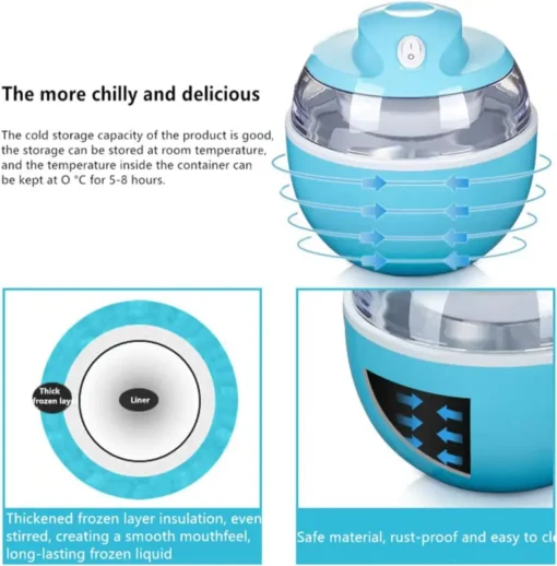 Home Ice Cream Maker - Originals 600ml Ice Cream Maker3