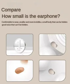 Mini Headphone Compact Hifi Earbuds, Invisible Design1