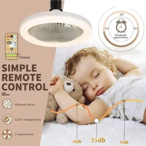 Smart Ceiling Fan With Led Light3