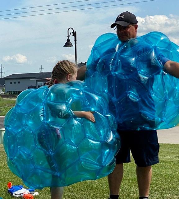 Inflatable Wearable Bubble Bumper Ball - Bubble Guard Sumo Bumper Balls photo review