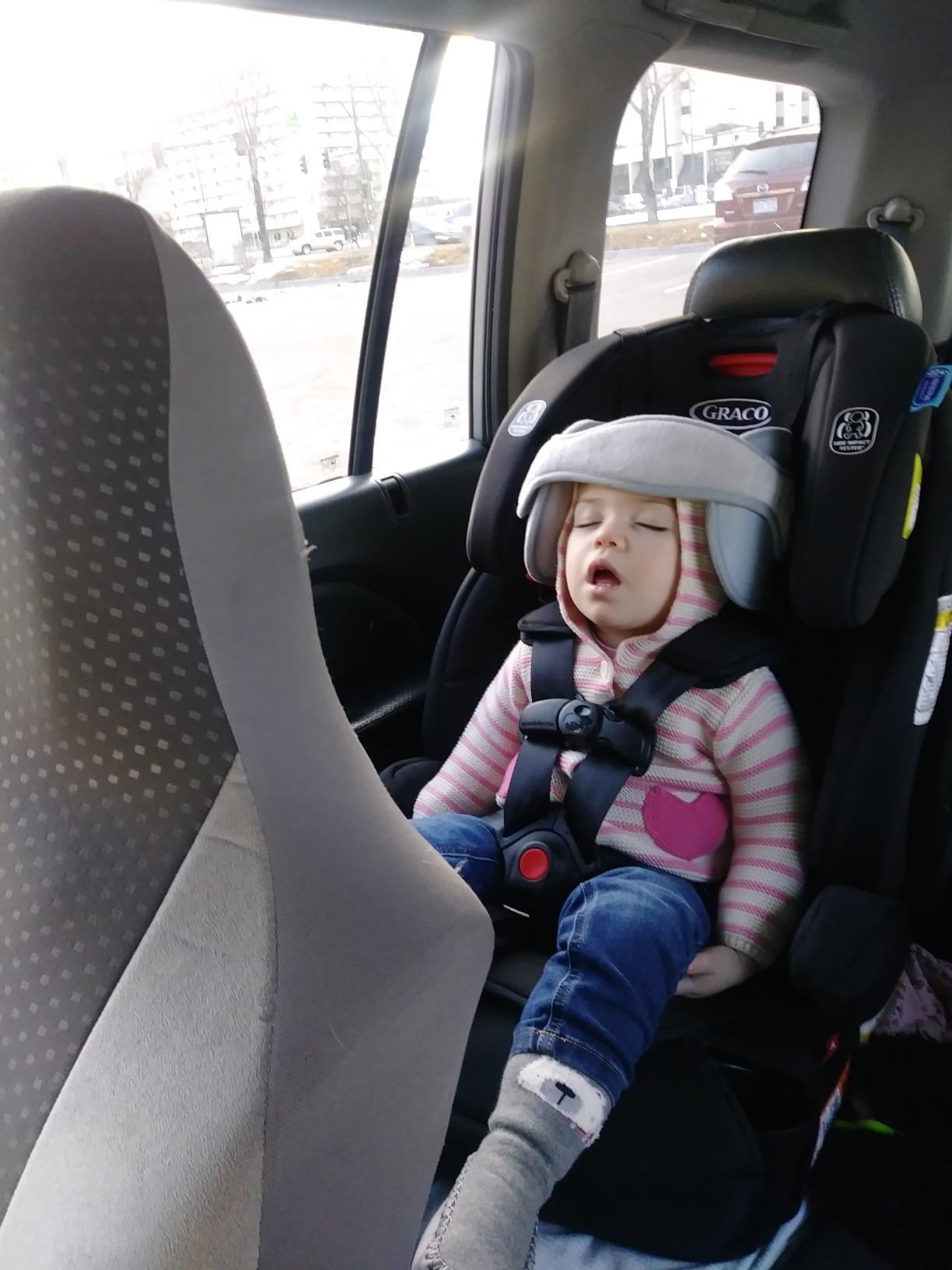 Adjustable Baby Car Seat Head Support & Safety Belt photo review