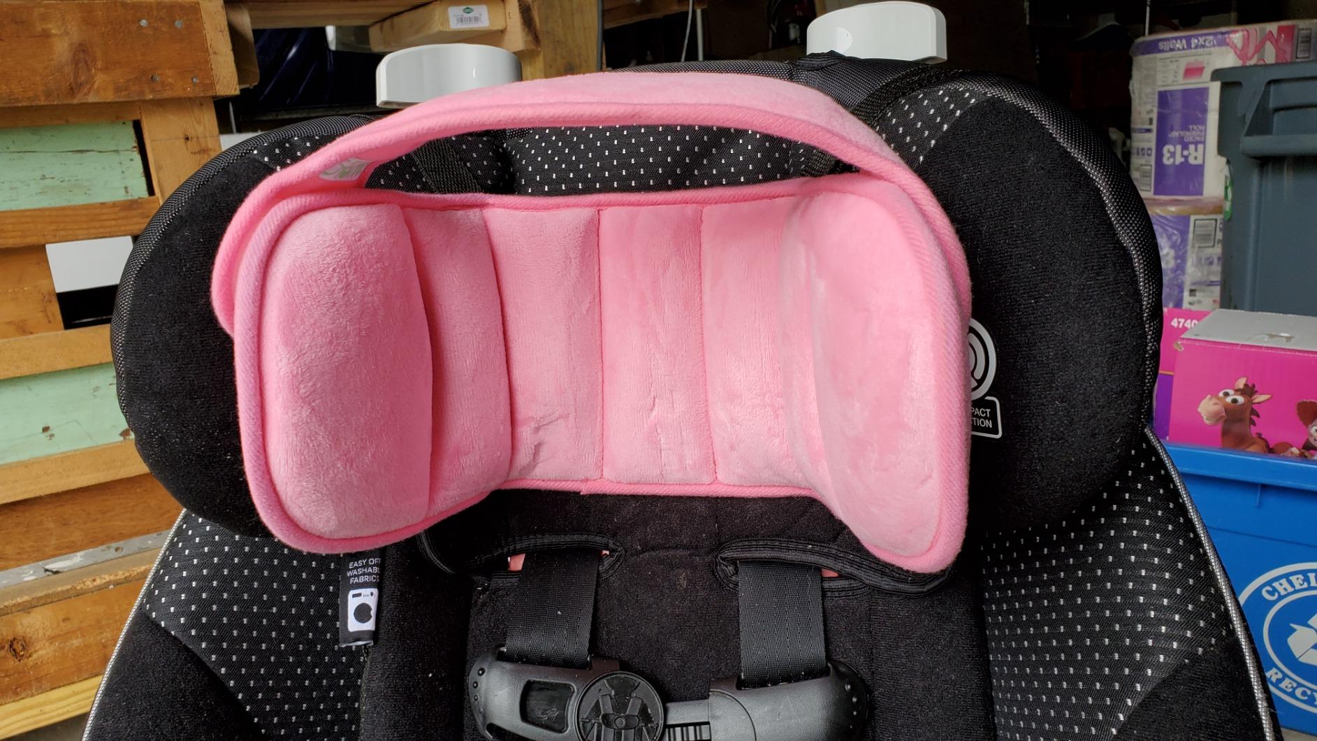 Adjustable Baby Car Seat Head Support & Safety Belt photo review