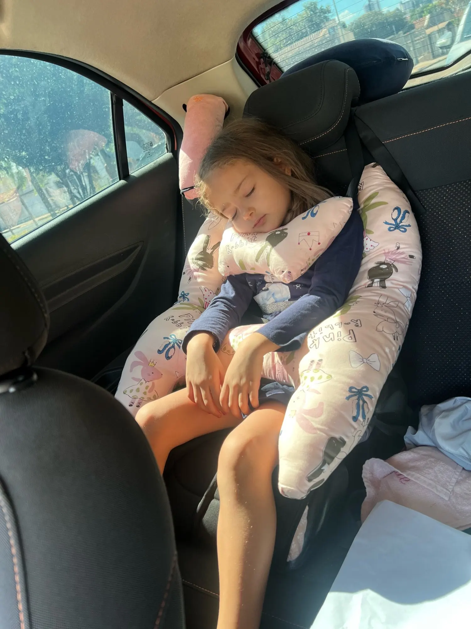 H-Shape Kids Car Travel Pillow - Baby Toddler Travel Pillows For Car Seat Support The Body And Head photo review