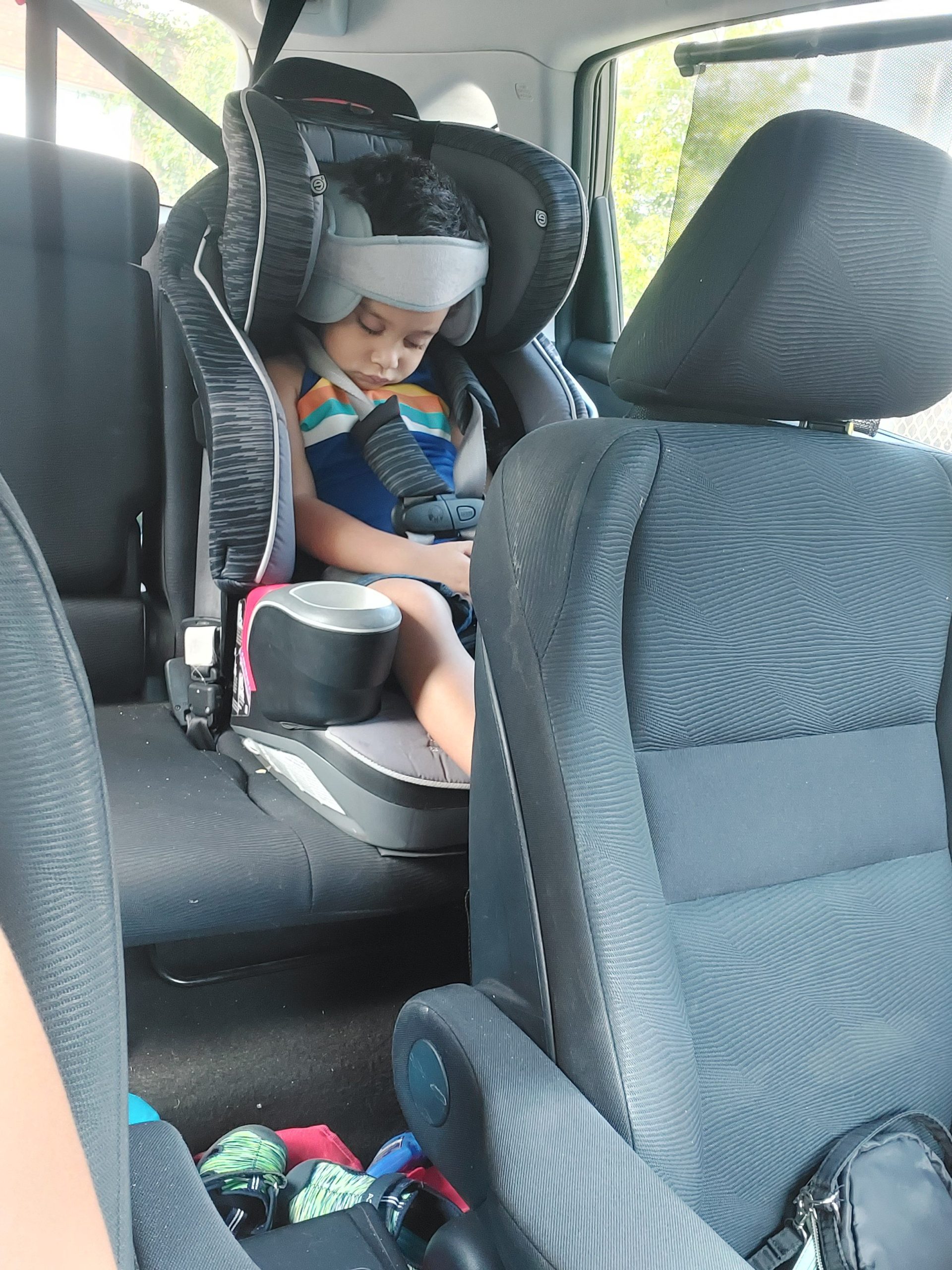 Adjustable Baby Car Seat Head Support & Safety Belt photo review