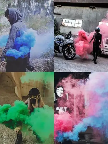 Colored Smoke Bombs Smoke Granade For Photography Props Smoke Effect2