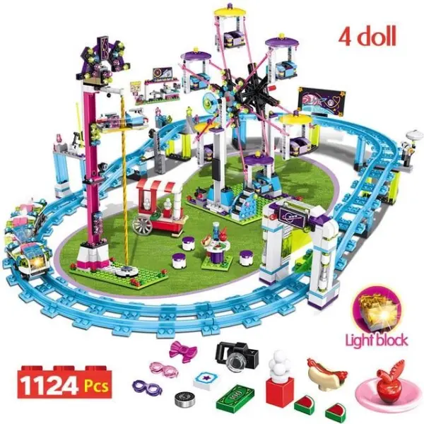 Compatible Friends Amusement Park With Roller Coaster4