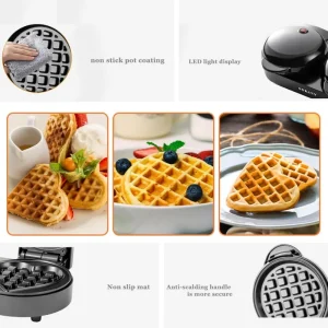 Double-Plate-Electric-Waffle-Maker-Machine-Mini-Heart-220V