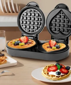 Double-Plate-Electric-Waffle-Maker-Machine-Mini-Heart-220V