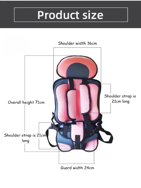 Infant Safe Portable Car Baby Safety Seat Child Secure Seat Belt Vest6