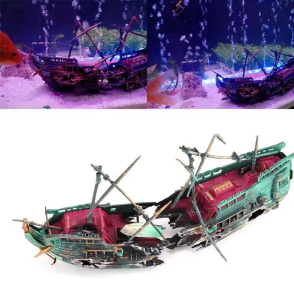 Large Shipwreck Aquarium Decoration3