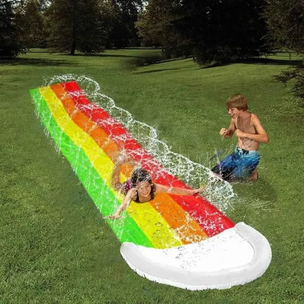 Rainbow Lawn Water Slip N Slide2