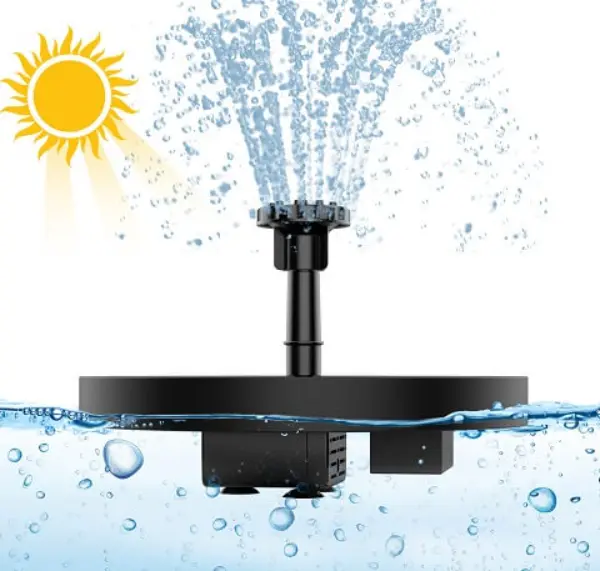 Solar Powered Bird Bath Water Fountain Pump - Garden And Pond3