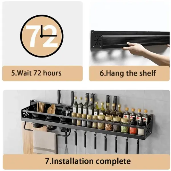 Wall Mounted Kitchen Storage Rack Organizer5