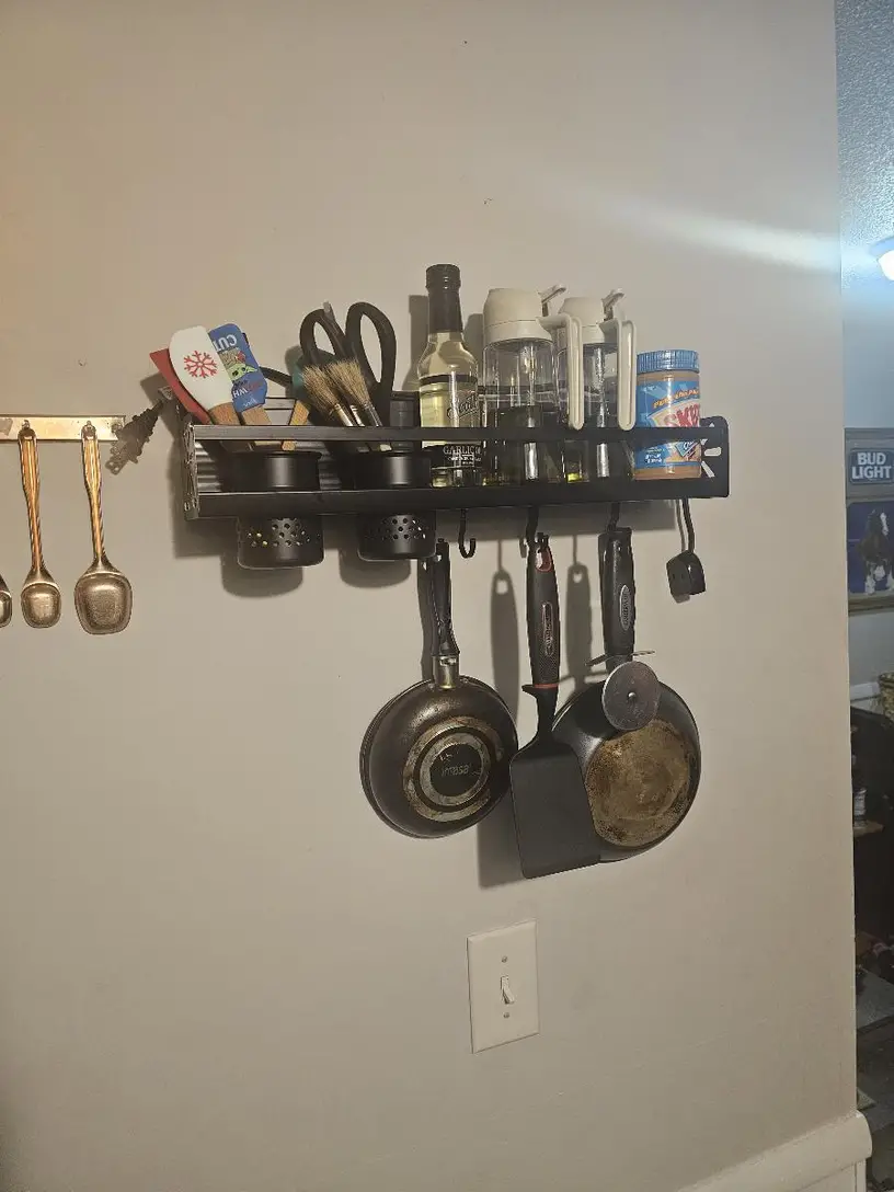 Wall Mounted Kitchen Storage Rack Organizer photo review