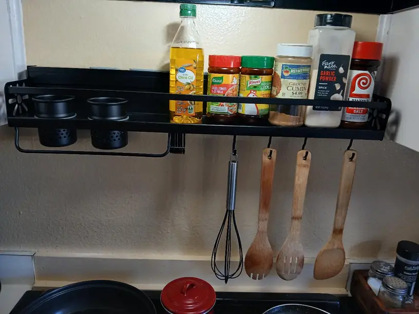 Wall Mounted Kitchen Storage Rack Organizer photo review