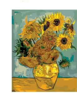 Wieco Art Sunflower By Vincent Van Gogh Oil Paintings Reproduction Modern Floral Giclee Canvas Prints Artwork Flowers Pictures On Canvas Wall Art For Home And Office Decorations