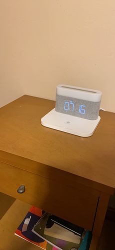 3 In 1 Wireless Charger Alarm Clock And Adjustable Night Light photo review