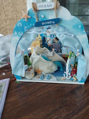 3D Under The Sea Ocean & Fish Room Tent Doll House For Children photo review