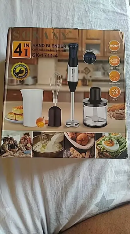 4-in-1 Multifunction Processor 1000W Electric Hand Stick Blender photo review