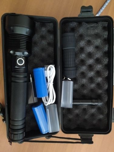 90000 Lumens Xlamp Xhp70.2 Most Powerful Led Flashlight photo review