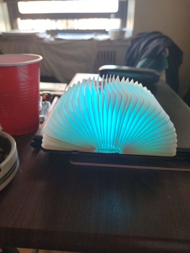 Accordion Lamp Portable Magnetic USB Rechargeable Smart Folding Lamp photo review