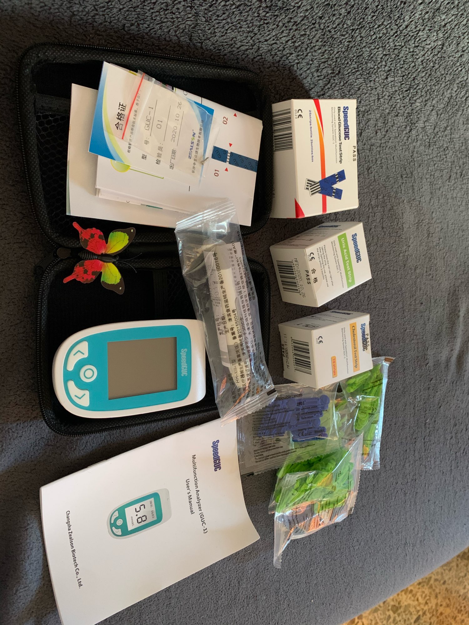 Cholesterol Home Test Kit 3 In 1 Monitor Set photo review