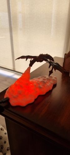 Dragon Night Light - 3D Printing Fire Breathing Dragon Lamp photo review