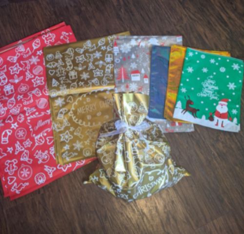 Drawstring Christmas Gift Bags (15 Sets) photo review