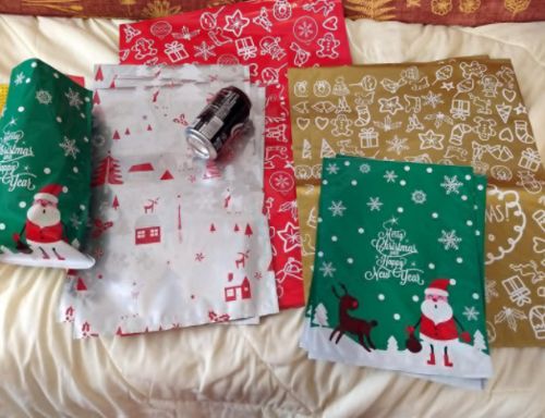 Drawstring Christmas Gift Bags (15 Sets) photo review