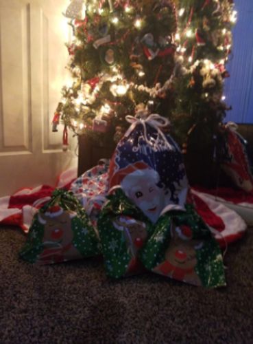 Drawstring Christmas Gift Bags (15 Sets) photo review