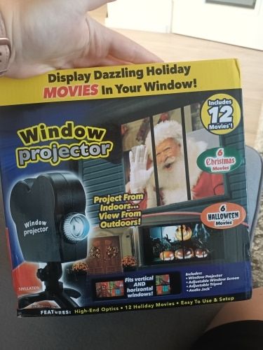 Christmas & Halloween Window Projector photo review