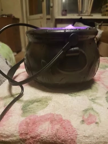 Halloween Witch Pot Smoke Machine Mist Maker photo review