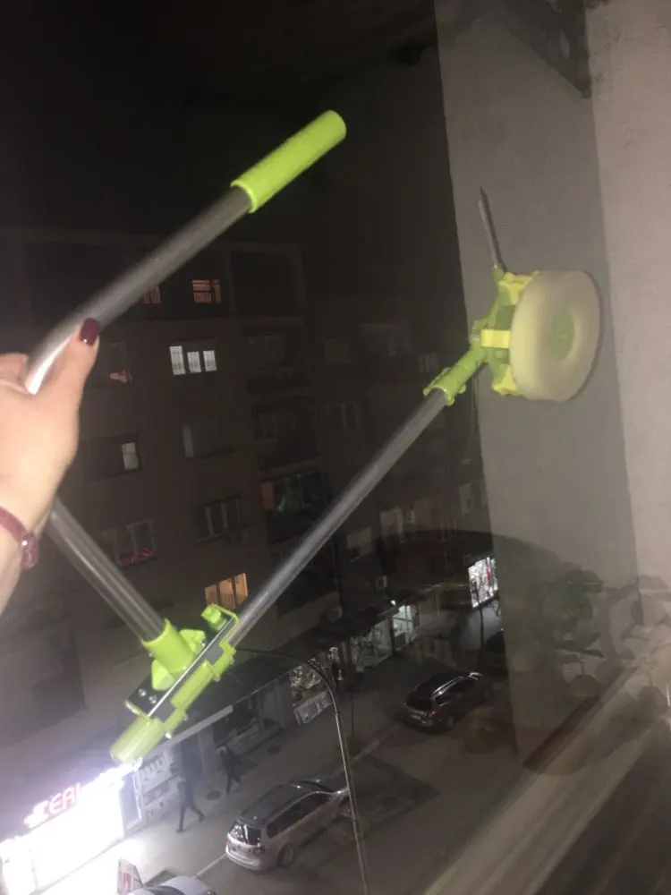 High-Rise Glass Window Cleaning Mop photo review